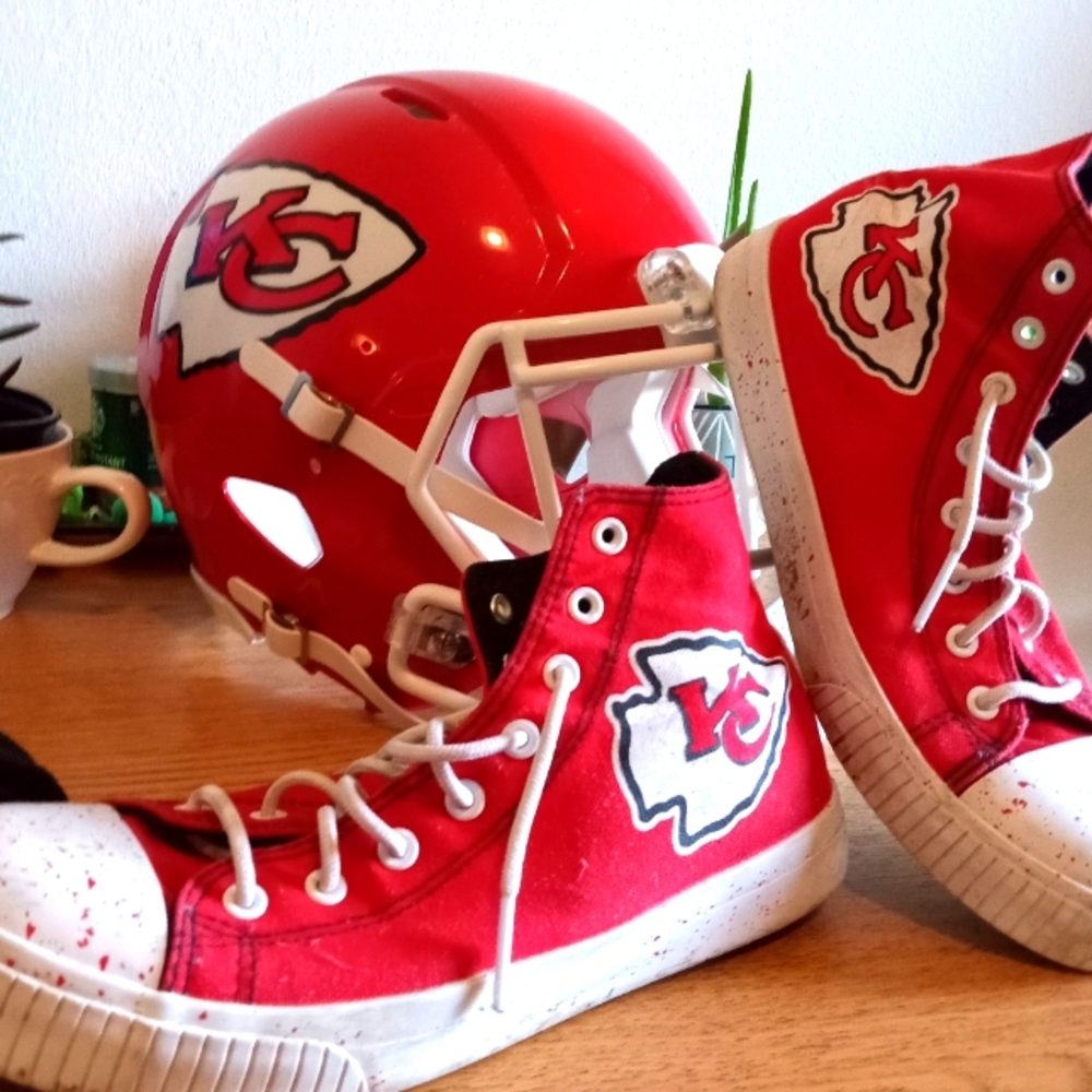Chiefs Red Hightop Converse
